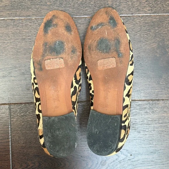 Sam Edelman Lorenzo Loafer Leopard Animal Print Chain Vamp Size 10 - Picture 8 of 10